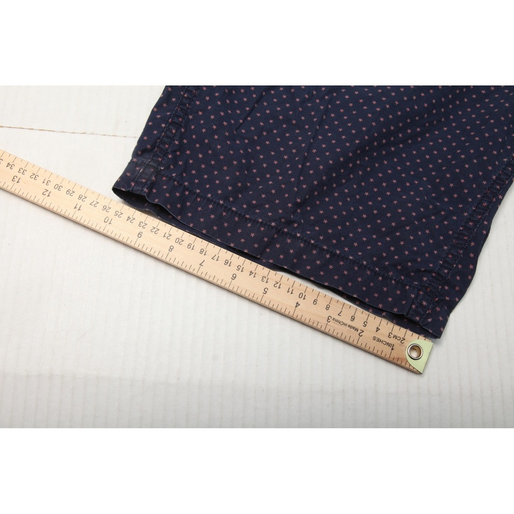 Denim & Supply Ralph Lauren Shorts Mens 38 Blue Star Print Chino Cotton Casual - Picture 9 of 10